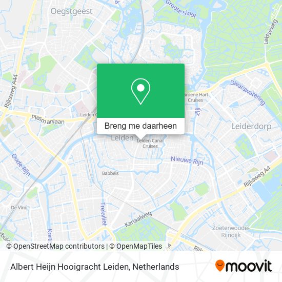 Albert Heijn Hooigracht Leiden kaart