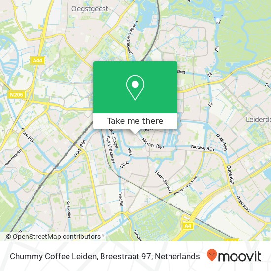 Chummy Coffee Leiden, Breestraat 97 kaart