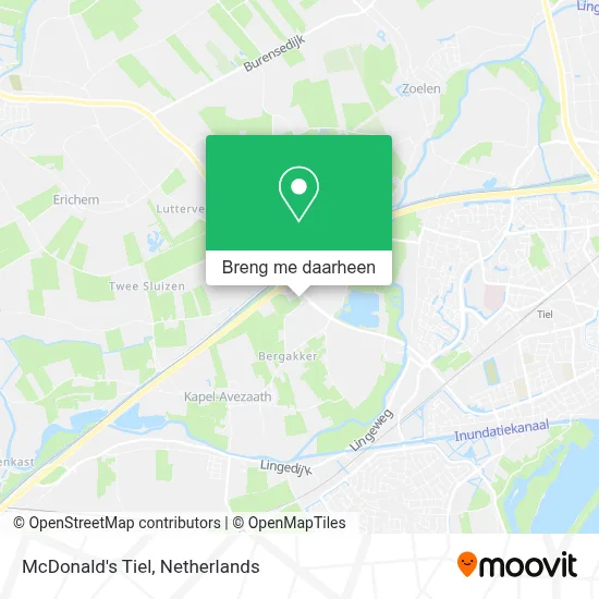 McDonald's Tiel kaart