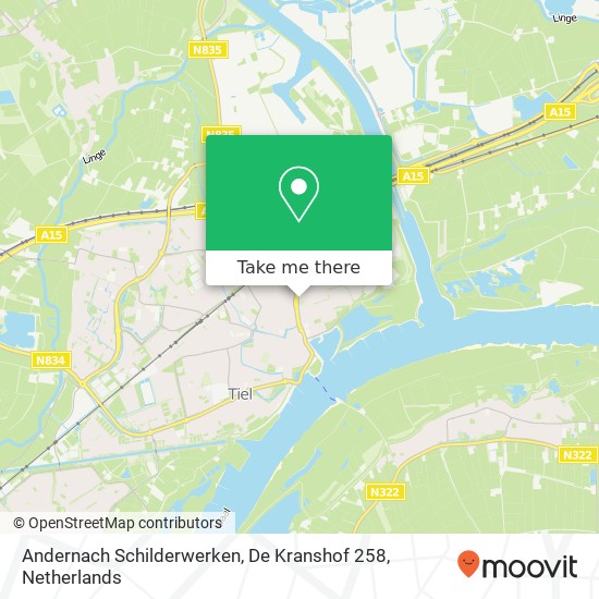 Andernach Schilderwerken, De Kranshof 258 kaart