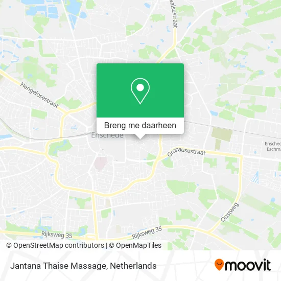 Jantana Thaise Massage kaart