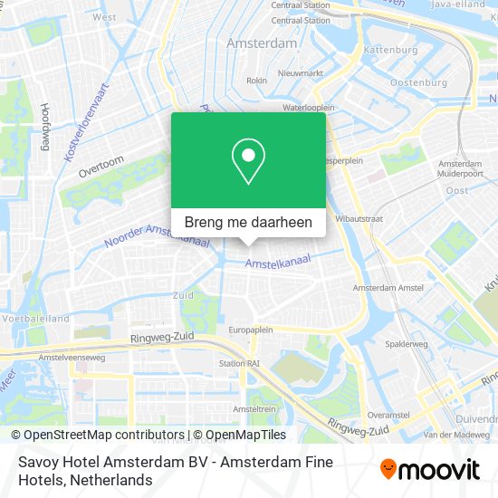 Savoy Hotel Amsterdam BV - Amsterdam Fine Hotels kaart