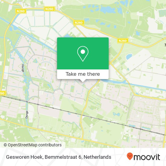 Gesworen Hoek, Bemmelstraat 6 kaart