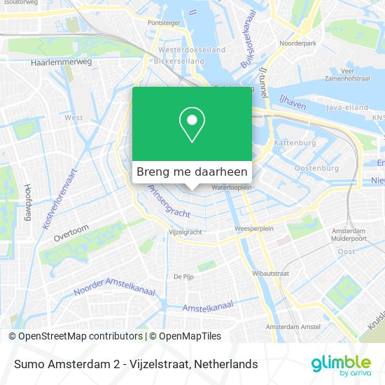 Sumo Amsterdam 2 - Vijzelstraat kaart