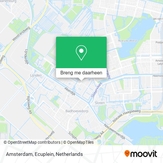 Amsterdam, Ecuplein kaart