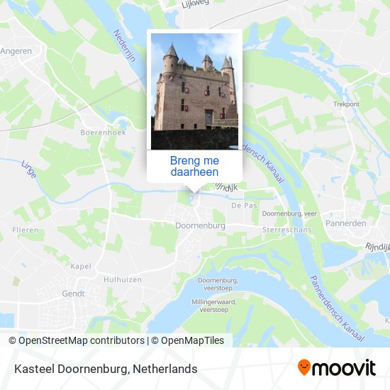 Kasteel Doornenburg kaart