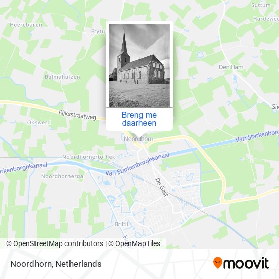 Noordhorn kaart