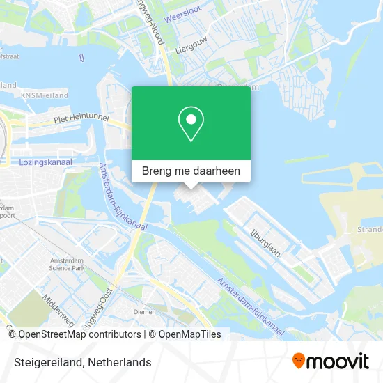 Steigereiland kaart
