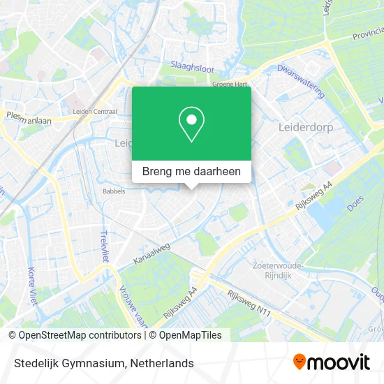 Stedelijk Gymnasium kaart