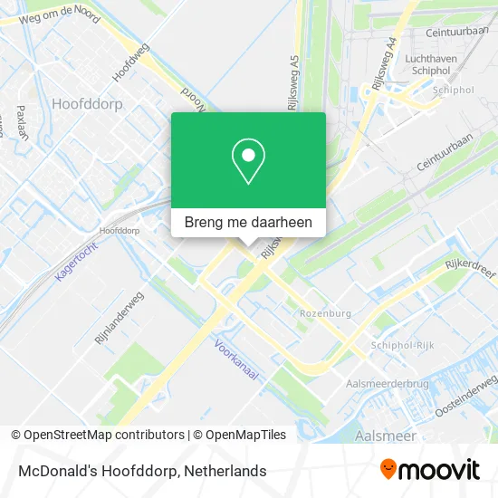 McDonald's Hoofddorp kaart