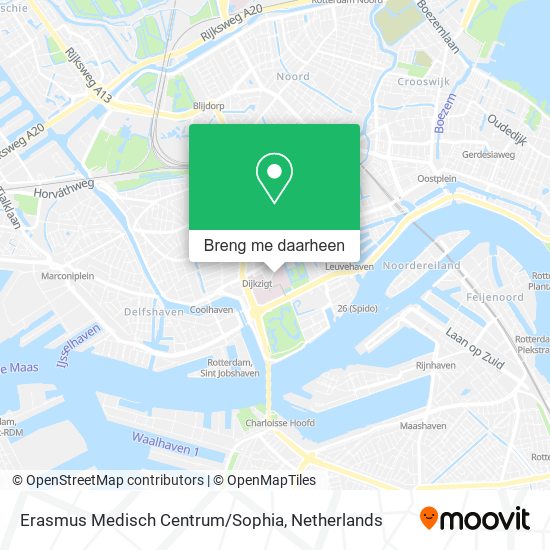 Erasmus Medisch Centrum/Sophia kaart