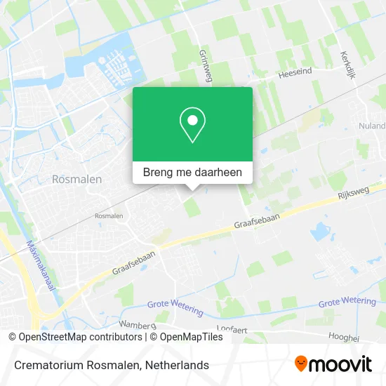Crematorium Rosmalen kaart