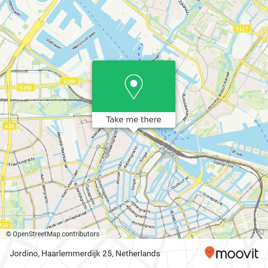 Jordino, Haarlemmerdijk 25 kaart