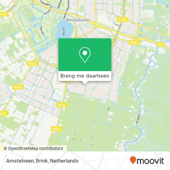 Amstelveen, Brink kaart