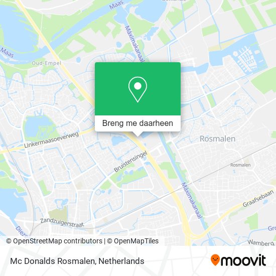 Mc Donalds Rosmalen kaart