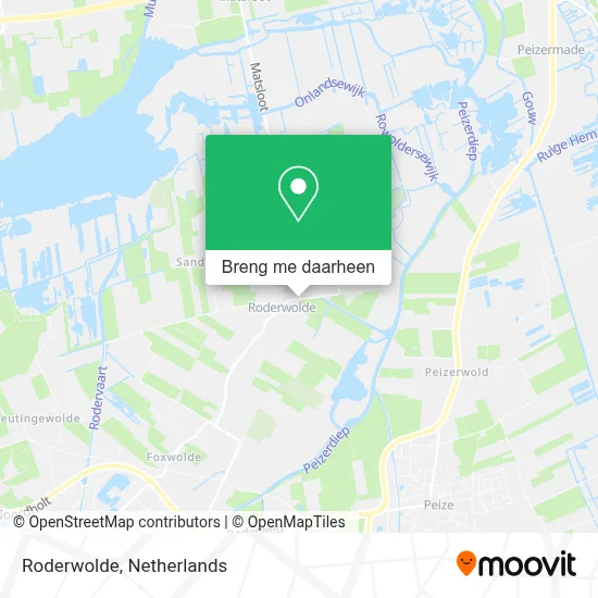 Roderwolde kaart