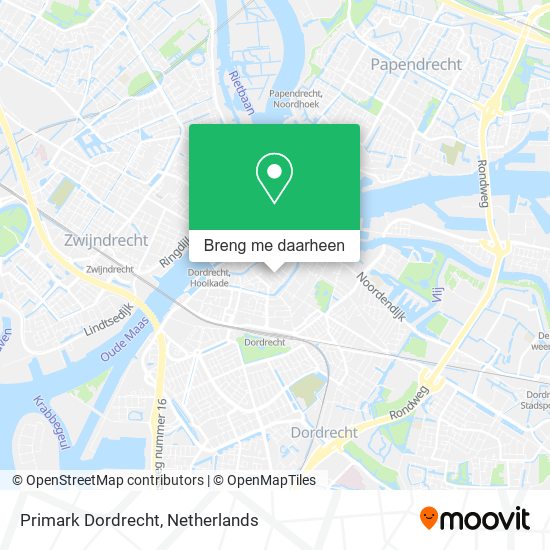 Primark Dordrecht kaart