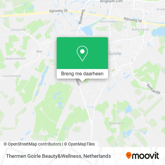 Thermen Goirle Beauty&Wellness kaart