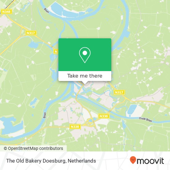 The Old Bakery Doesburg kaart