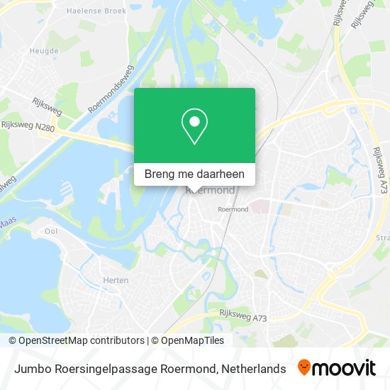 Jumbo Roersingelpassage Roermond kaart