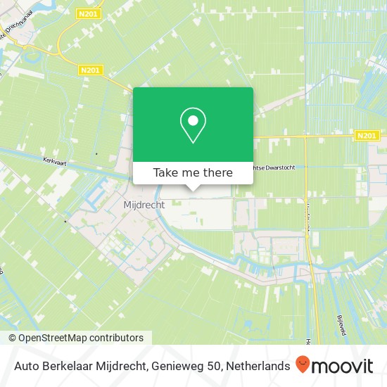 Auto Berkelaar Mijdrecht, Genieweg 50 kaart