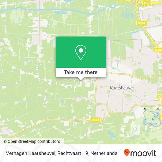 Verhagen Kaatsheuvel, Rechtvaart 19 kaart