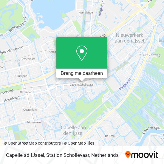 Capelle ad IJssel, Station Schollevaar kaart