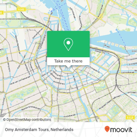 Omy Amsterdam Tours kaart