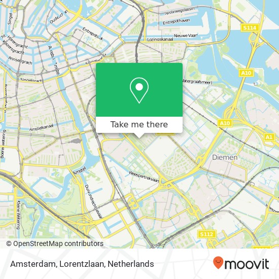 Amsterdam, Lorentzlaan kaart