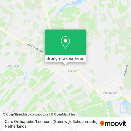 Care Orthopedie / Leersum (Steenwijk Schoenmode) kaart