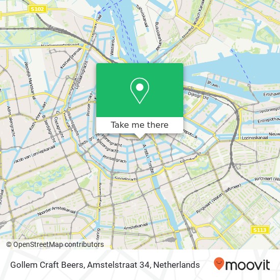 Gollem Craft Beers, Amstelstraat 34 kaart