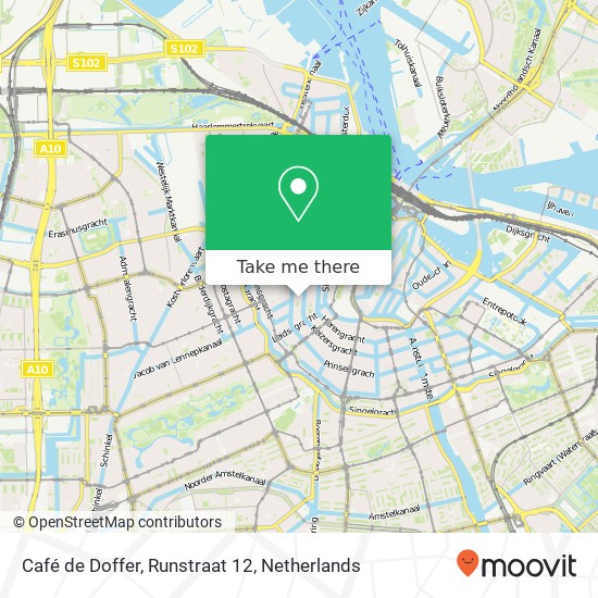 Café de Doffer, Runstraat 12 kaart