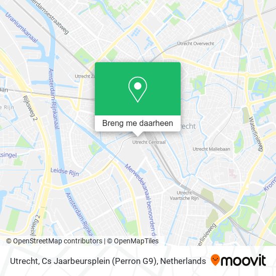 Utrecht, Cs Jaarbeursplein (Perron G9) kaart