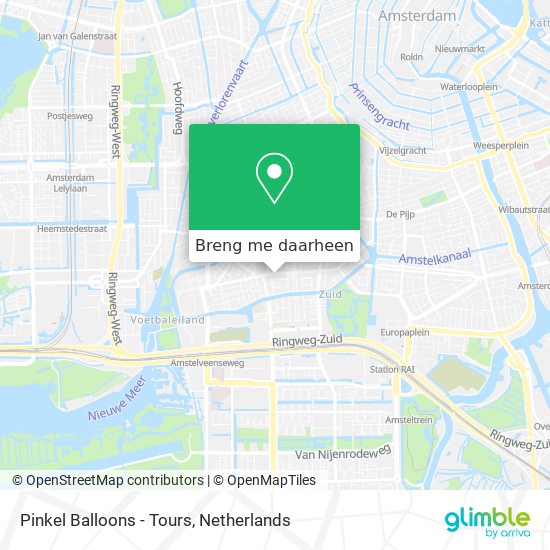 Pinkel Balloons - Tours kaart
