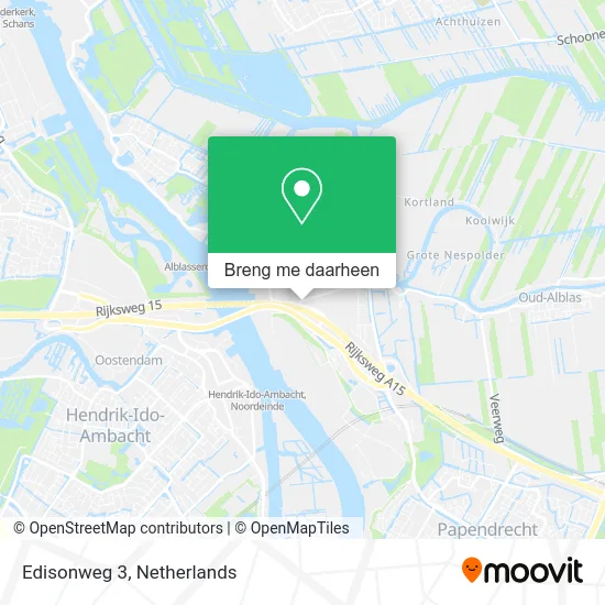 Edisonweg 3 kaart
