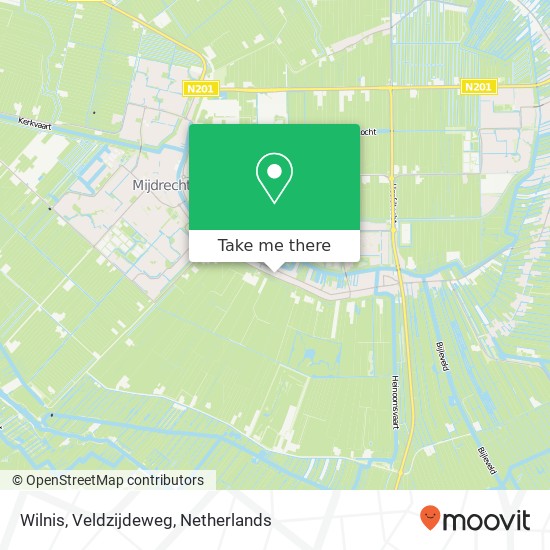 Wilnis, Veldzijdeweg kaart