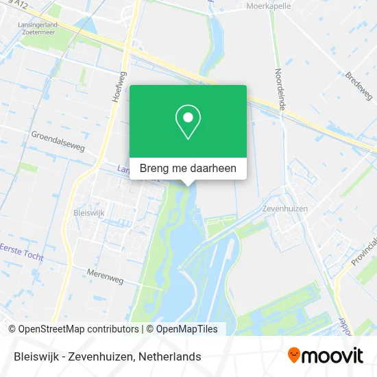 Bleiswijk - Zevenhuizen kaart