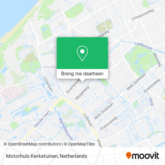 Motorhuis Kerketuinen kaart