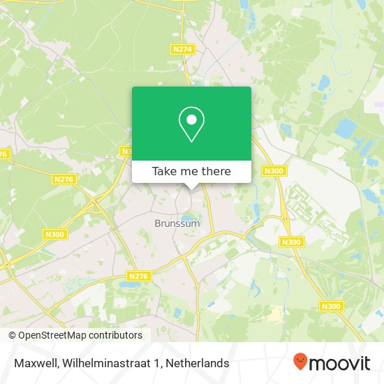 Maxwell, Wilhelminastraat 1 kaart