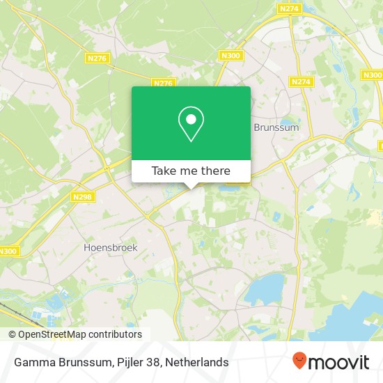 Gamma Brunssum, Pijler 38 kaart