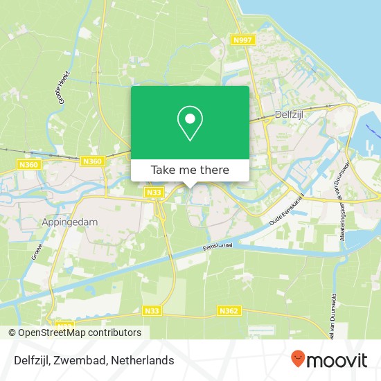 Delfzijl, Zwembad kaart