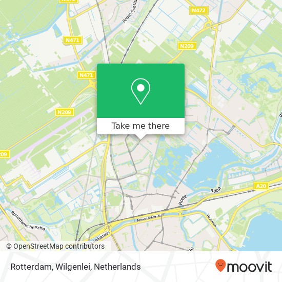 Rotterdam, Wilgenlei kaart