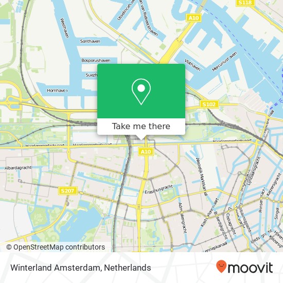 Winterland Amsterdam, Kingsfordweg 151 kaart