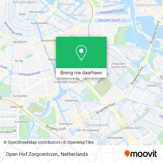 Open Hof Zorgcentrum, kaart