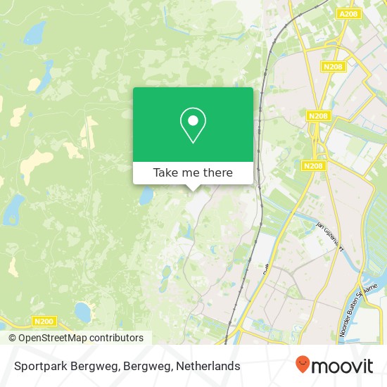 Sportpark Bergweg, Bergweg kaart