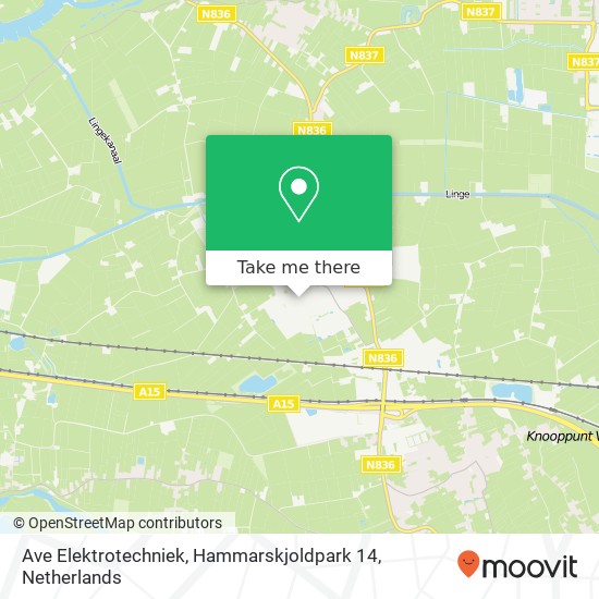 Ave Elektrotechniek, Hammarskjoldpark 14 kaart