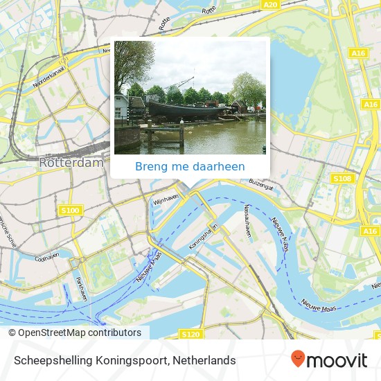 Scheepshelling Koningspoort kaart