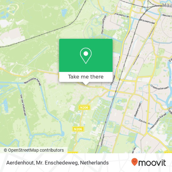 Aerdenhout, Mr. Enschedeweg kaart