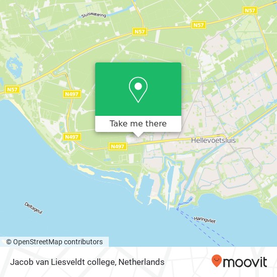 Jacob van Liesveldt college, Fazantenlaan 2 kaart