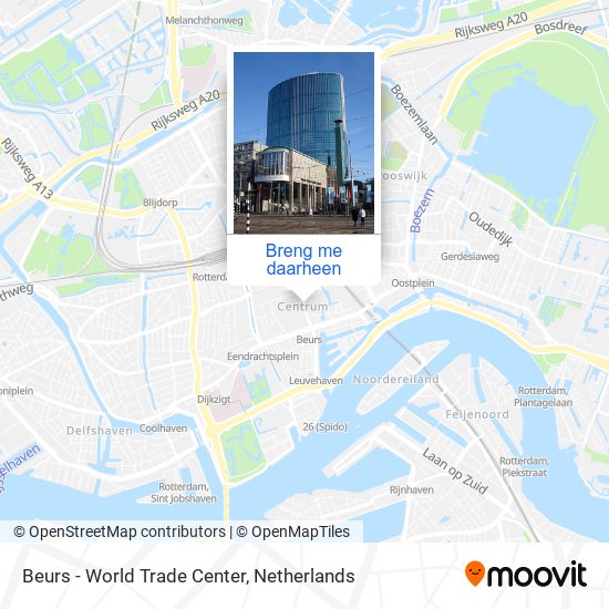 Beurs - World Trade Center kaart